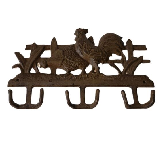 Cast Iron Rooster/Chicken Hook - Picture 1 of 5